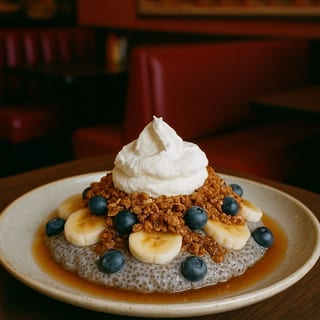 BANANA & BLUEBERRY CHIA PUDDING